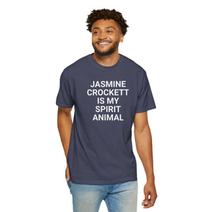 Unisex Jasmine Crockett Is My Spirit Animal Garment-Dyed T-Shirt