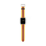 Yellow Red Stripe Wristband