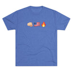 Unisex America F*ck Yeah Got Signal Houthi Tri-Blend Crew T-Shirt