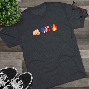 Unisex America F*ck Yeah Got Signal Houthi Tri-Blend Crew T-Shirt