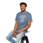 Unisex Jasmine Crockett Is My Spirit Animal Garment-Dyed T-Shirt