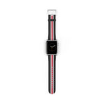 Black White Cardinal Red Wristband