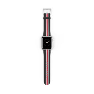 Black White Cardinal Red Wristband