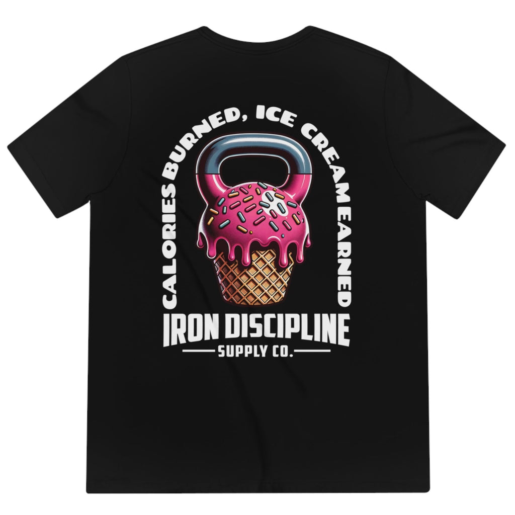 Calories Burned Ice Cream Earned Kettlbell Tri-blend T-Shirt