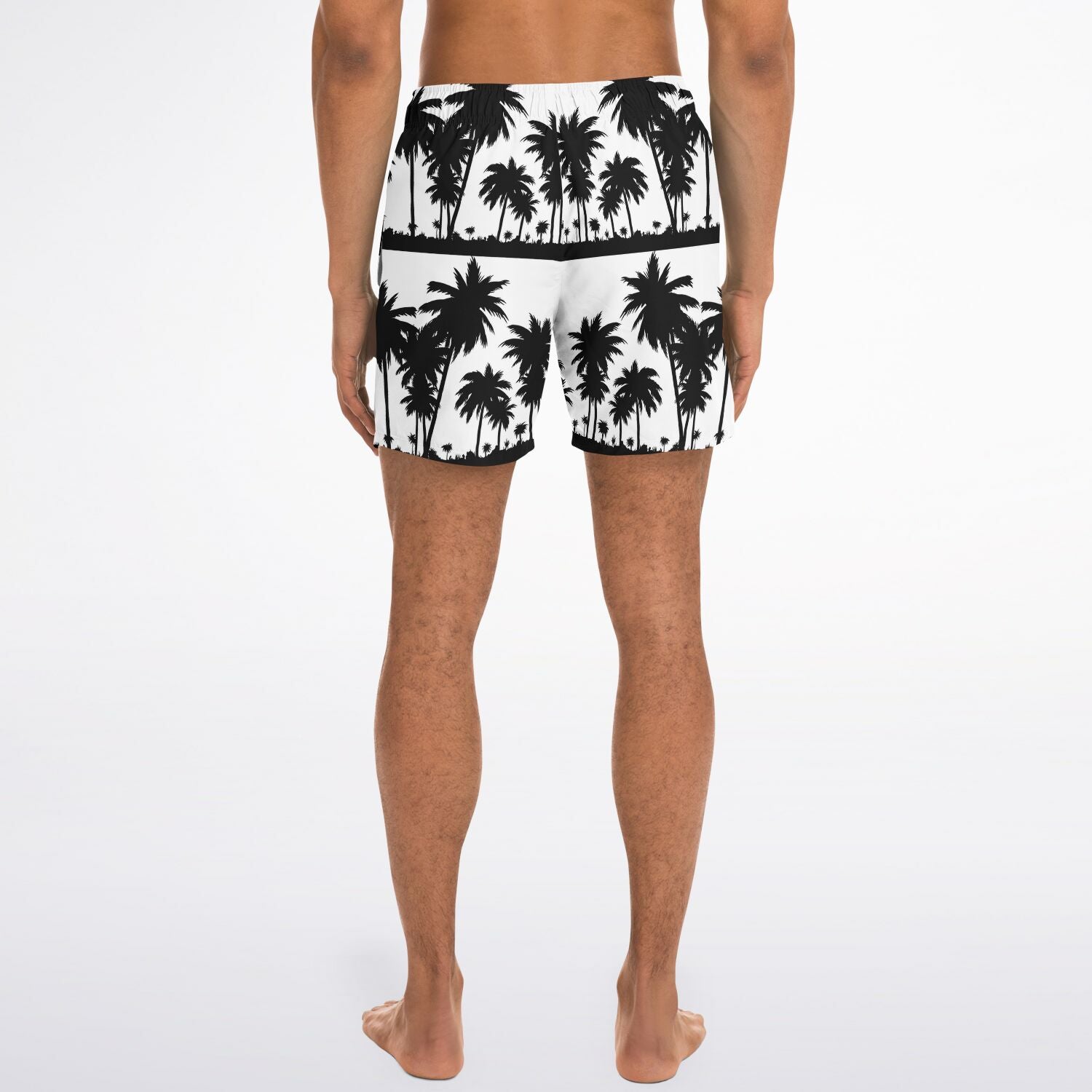 White Black Palms Trunks