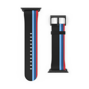 Blue Red Racing Stripe Wristband