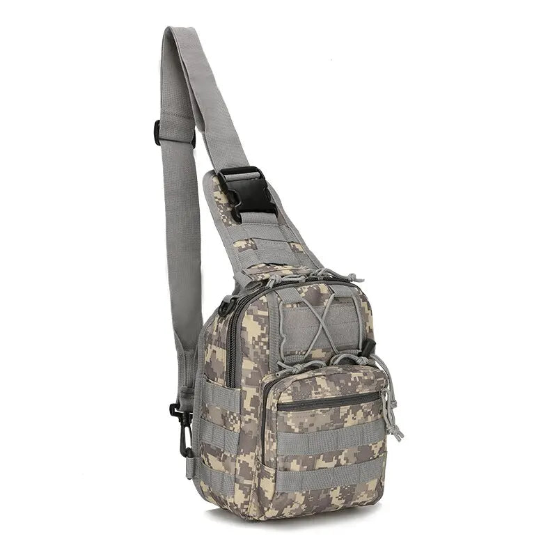 ACU Camouflage Tactical Military Over The Shoulder Rucksack Molle EDC Sling Bag