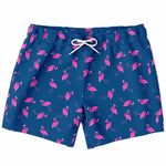 Men's Pink Flamingos Swimsuit Shorts Swim Trunks