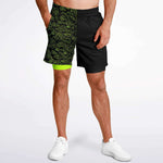 Lime Green Clouds Shorts