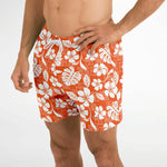 Orange Hawaii Trunks