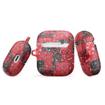 Classic Red Patchwork Paisley Case for AirPods®