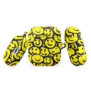 Yellow Happy Face AirPods® Case