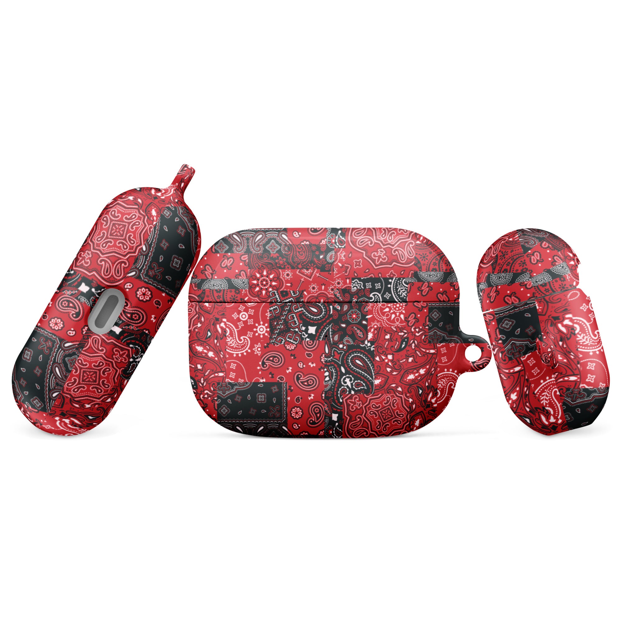 Red Patchwork Paisley AirPods® Case