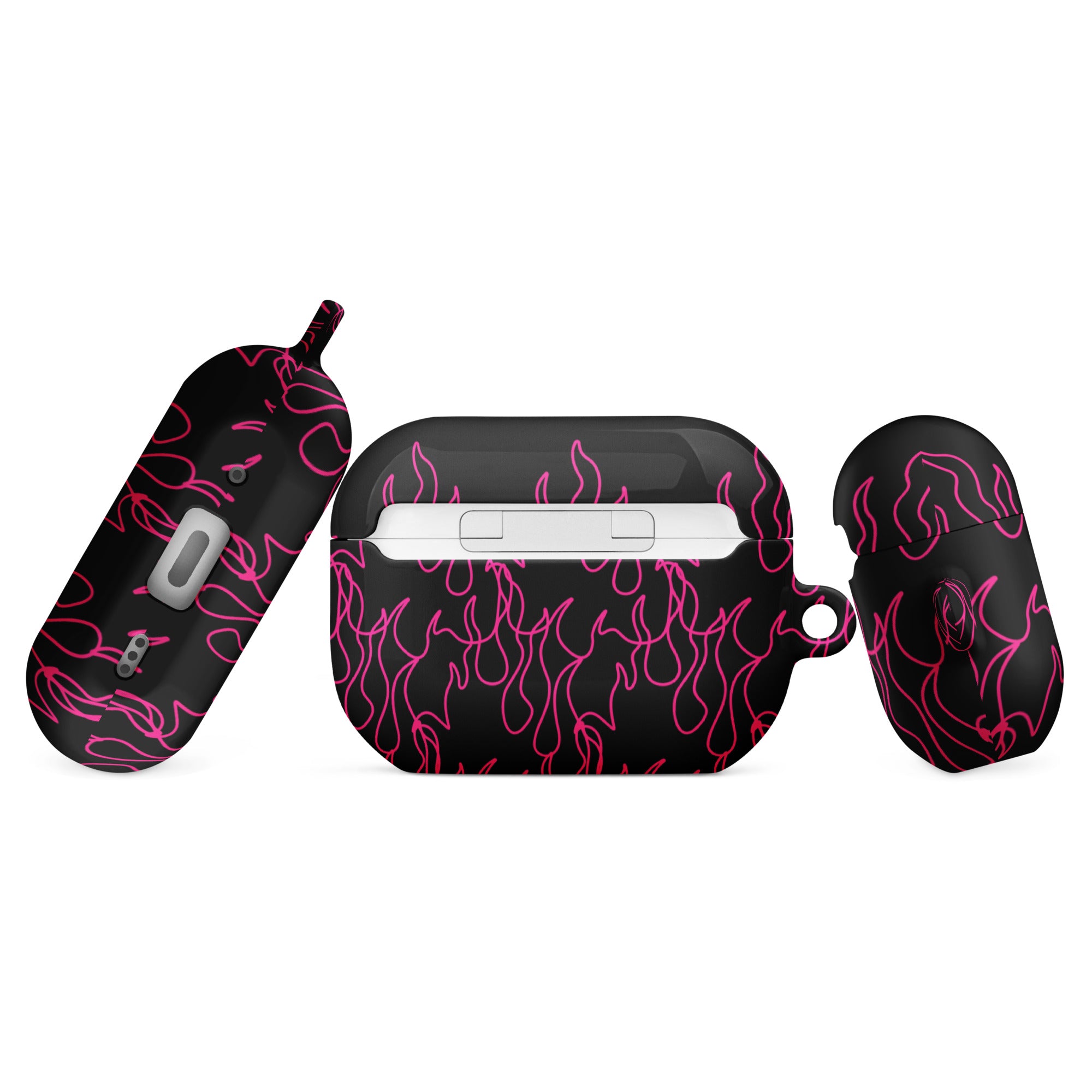 Pink Pinstripe AirPods® Case