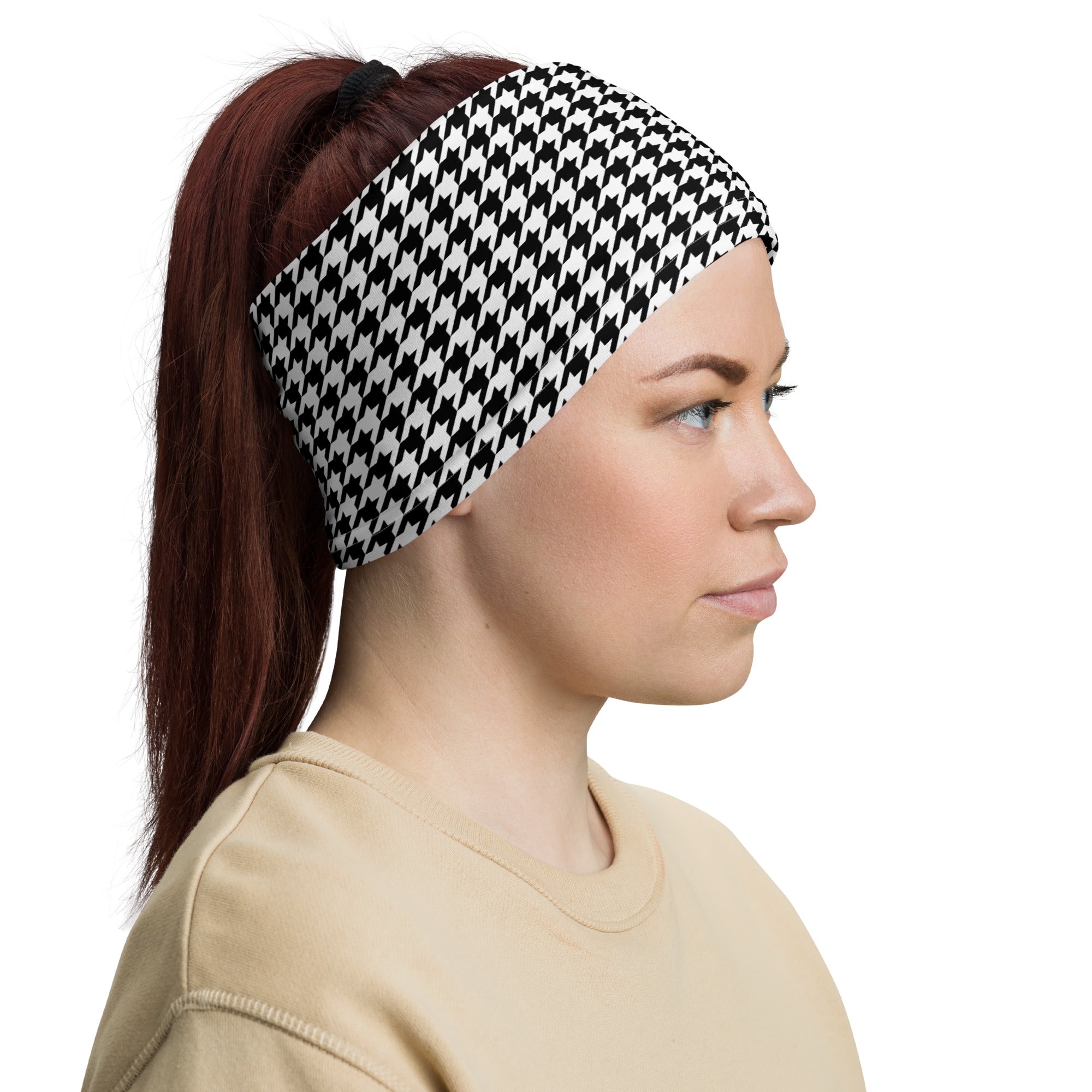 Houndstooth Plaid Headband