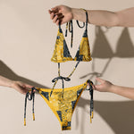 Yellow Paisley Patchwork Bikini