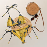 Yellow Paisley Patchwork Bikini