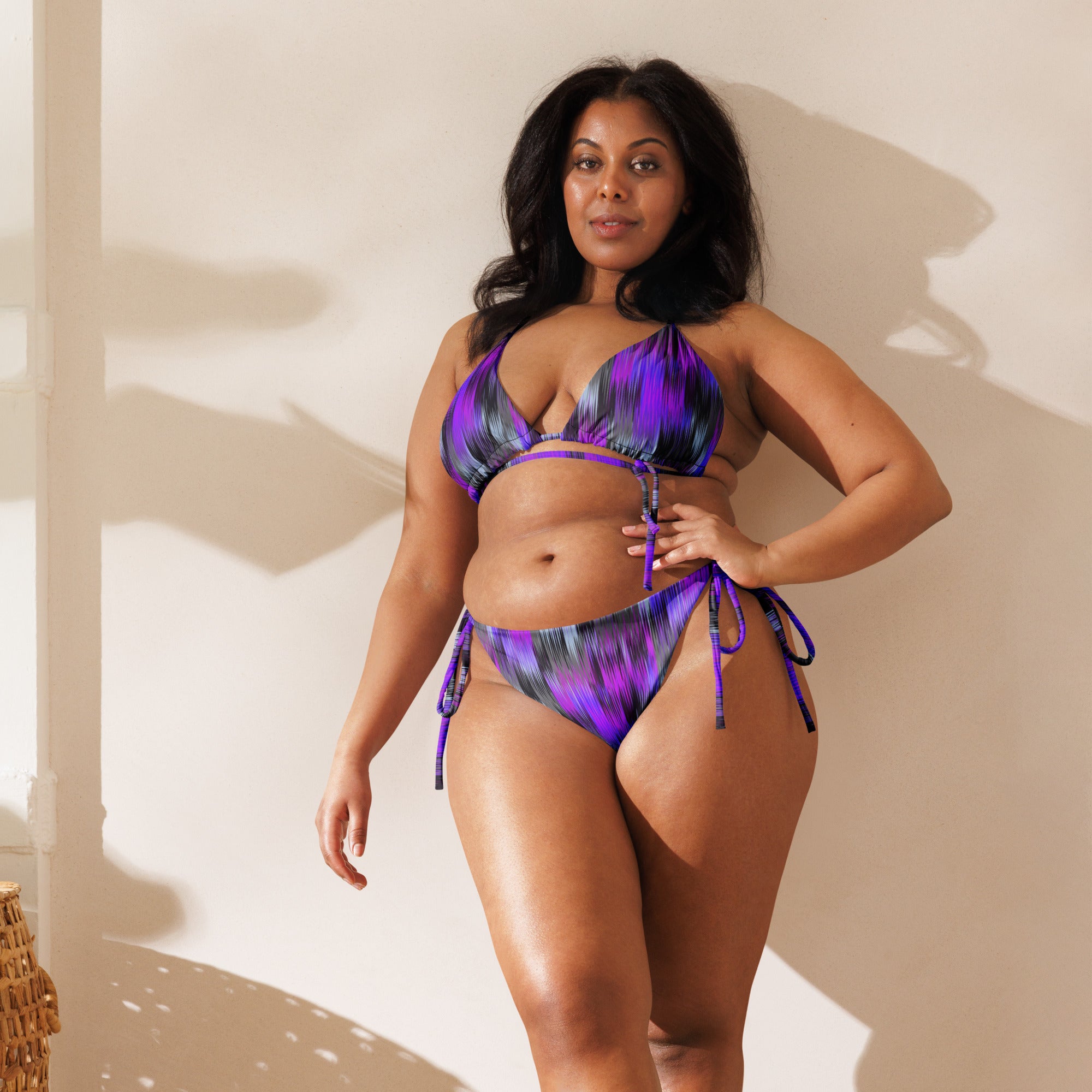 Purple Sine Wave Bikini