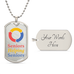 SHS Luxury Graphic Dog Tag Necklace