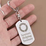 SHS Engraved Dog Tag Keychain