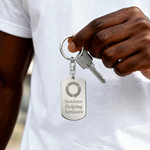 SHS Engraved Dog Tag Keychain