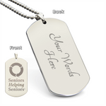 SHS Engraved Dog Tag Necklace
