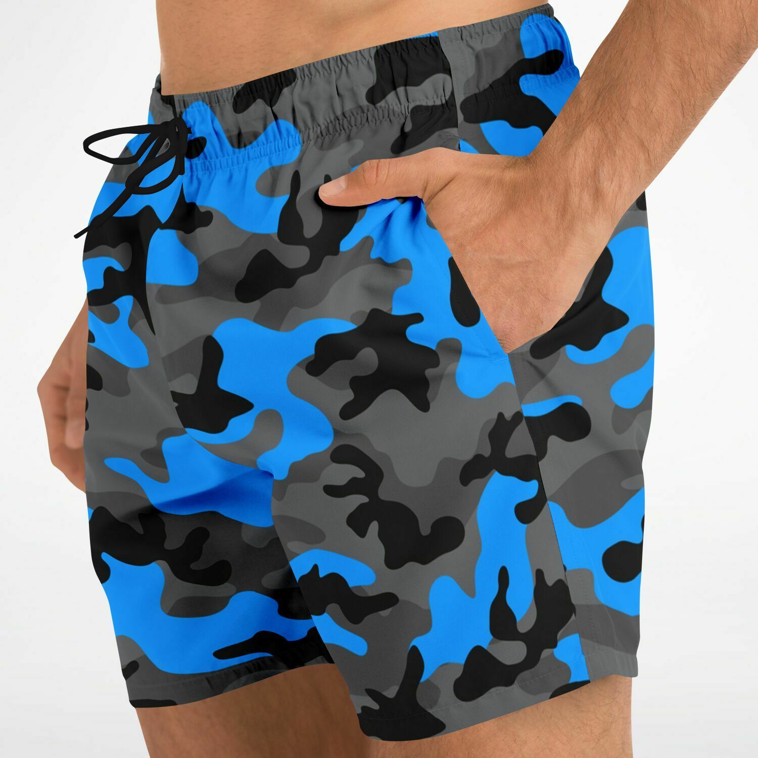 Black & Blue Camo Trunks