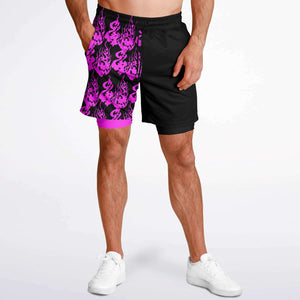 Pink Black Phantom Ghost Shorts