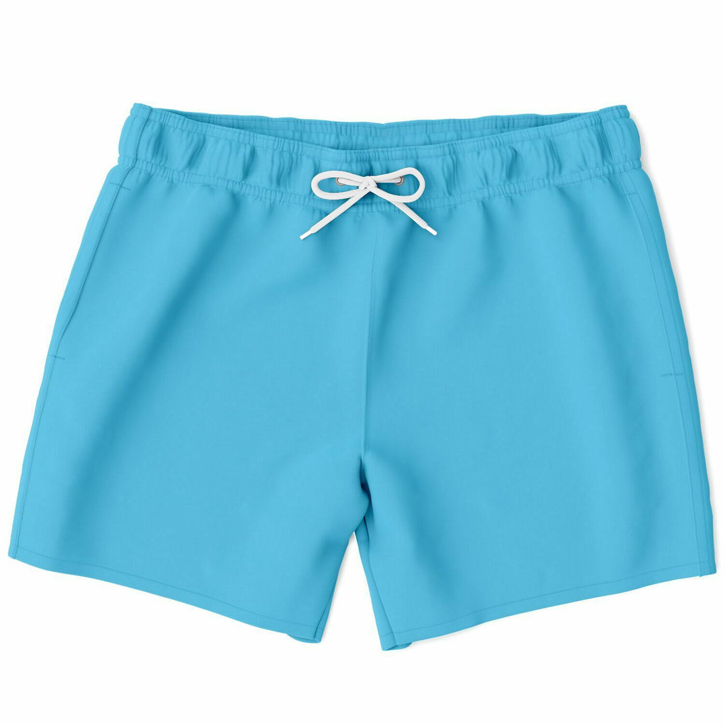 Men's Sky Blue Swimsuit Shorts Swim Trunks