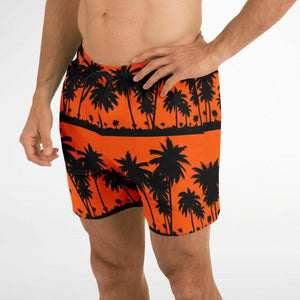 Orange Black Palms Trunks