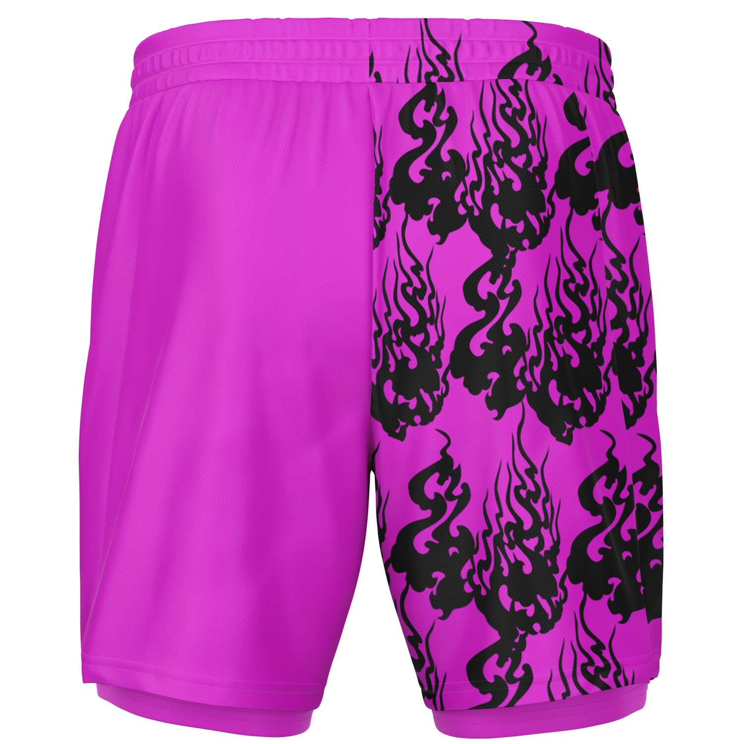 Black Pink Phantom Ghost Shorts