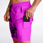 Black Pink Phantom Ghost Shorts