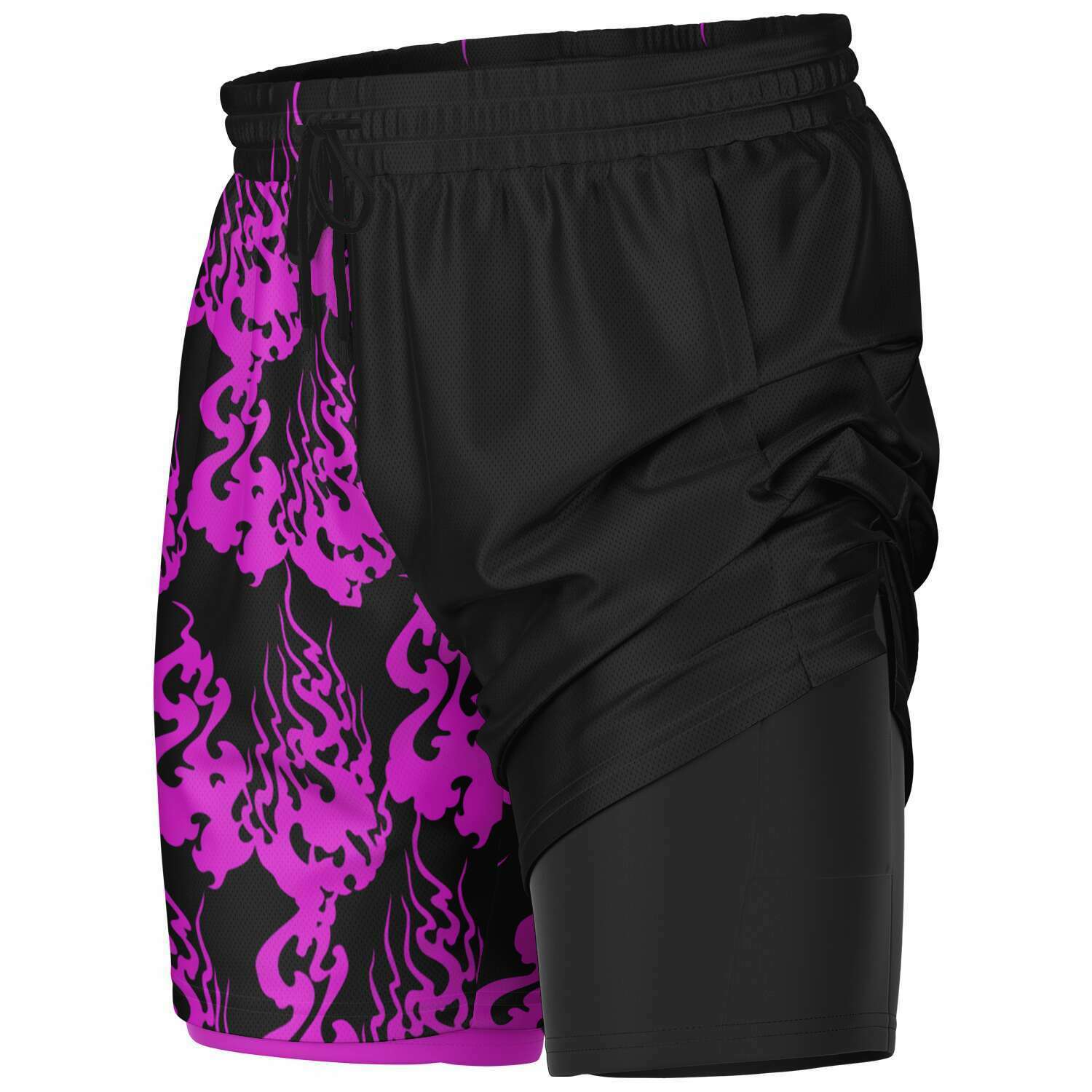 Pink Black Phantom Ghost Shorts