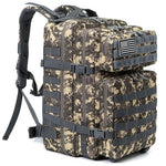Desert Storm ACU Digital Camouflage 45L Military Tactical Backpack Molle EDC Hiking Rucksack