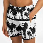 White Black Palms Trunks