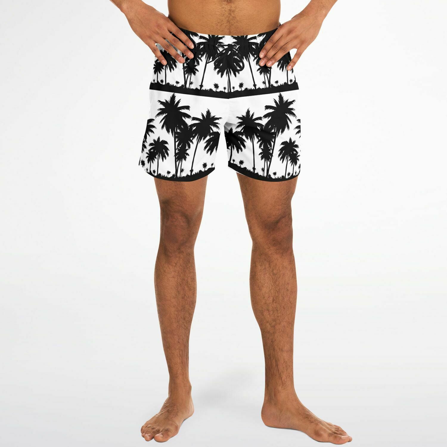 White Black Palms Trunks