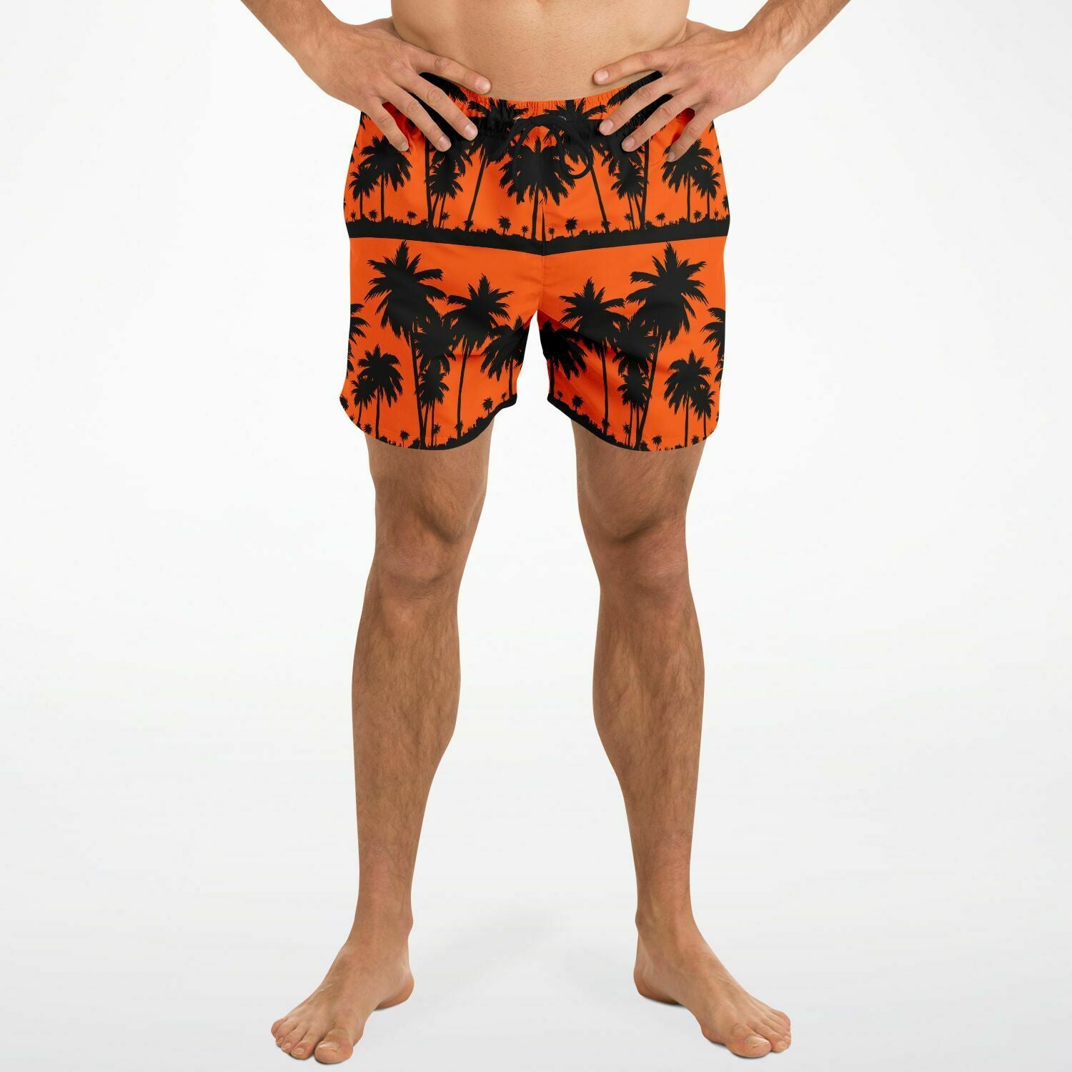 Orange Black Palms Trunks