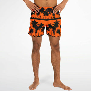 Orange Black Palms Trunks