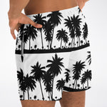 White Black Palms Trunks