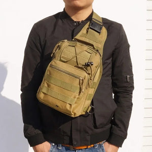 Khaki Tactical Sling Bag