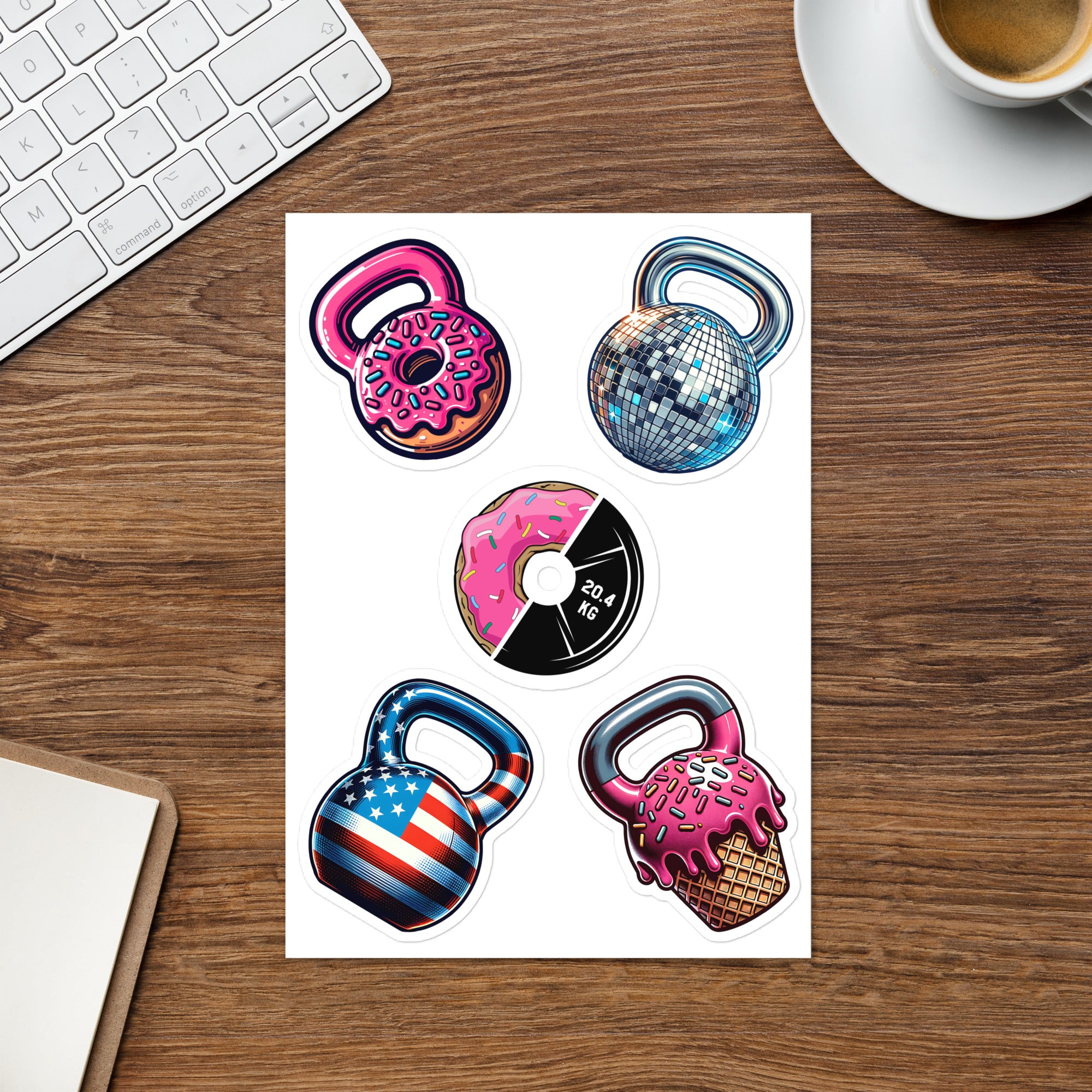 Iron Discipline Kettlebell Sticker Sheet Set