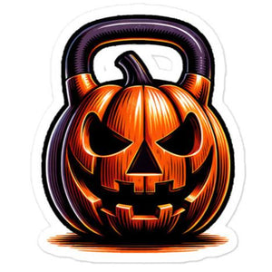 Pumpkin Kettlebell Decal Stickers