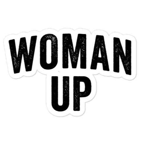 Woman Up New School Gym Decal Stickers