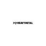 I Heart Heavy Metal Gym Sticker
