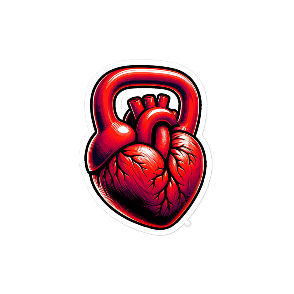 Heart Kettlebelll Sticker