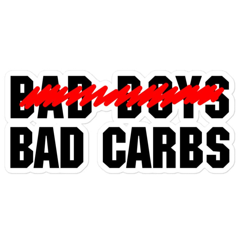 Bad Boys Bad Carbs Decal Stickers