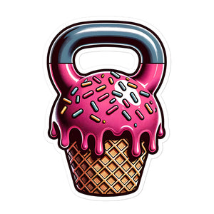 Ice Cream Kettlebell Sticker