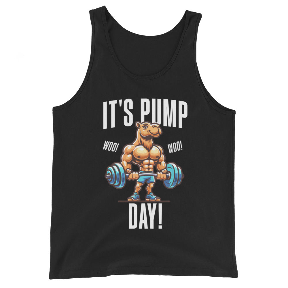 Men's It's Pump Day Jacked Camel Gym Tank Top