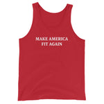 Men's Red Make America Fit Again Tank Top