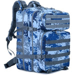 Navy Digital ACU Camouflage 45L Military Tactical Backpack Molle EDC Hiking Rucksack